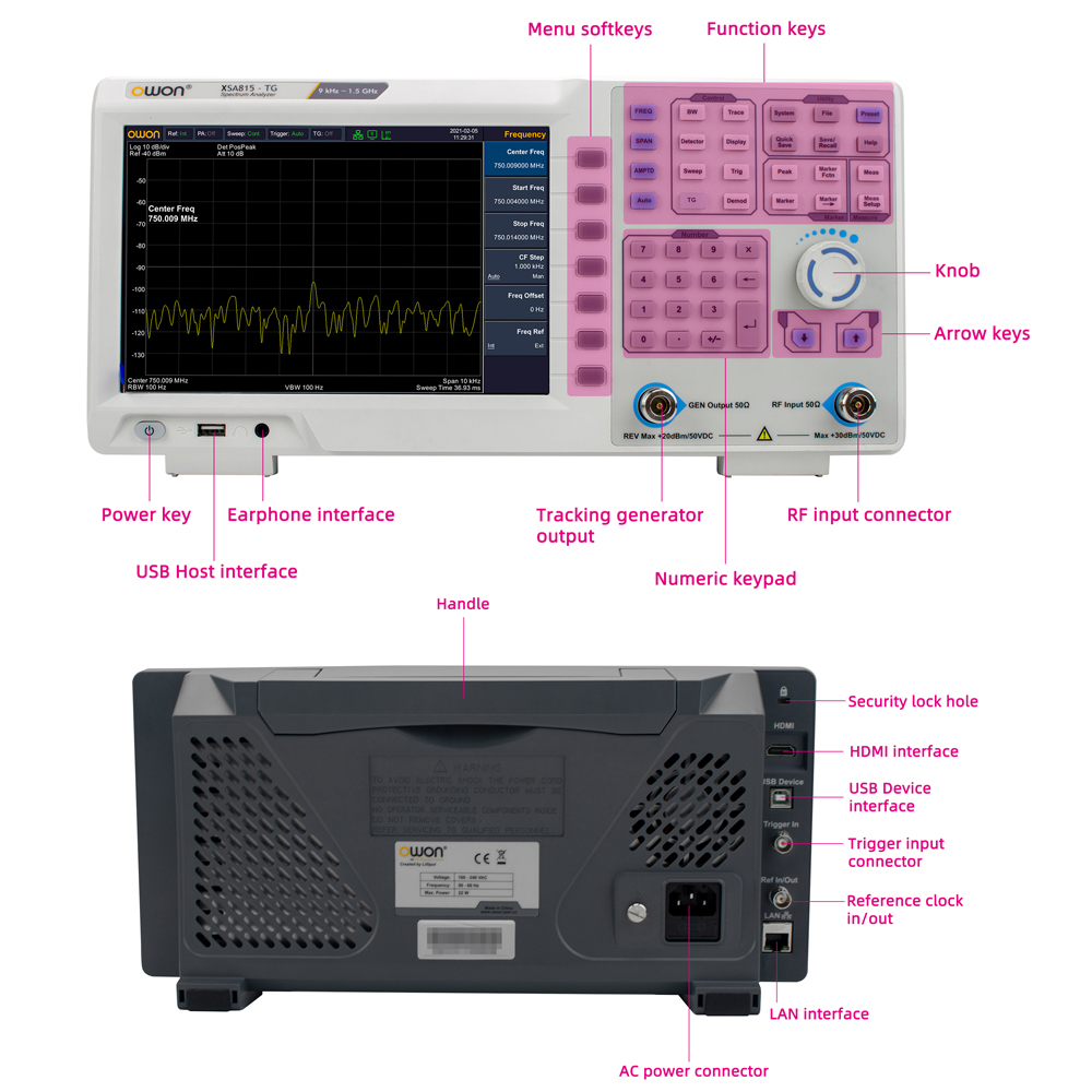 เครื่องวิเคราะห์สเปกตรัมดิจิตอ - Spectrum Analyzer Tracking Generator 1.5Ghz บทวิจารณ์และราคา