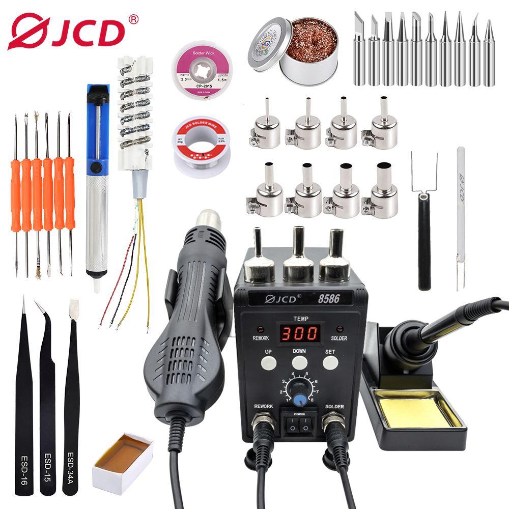 สถานีบัดกรี JCD 2 in 1 รุ่น 85 - Smd Rework Station Hot Air Soldering 2 In 1 บทวิจารณ์และราคา
