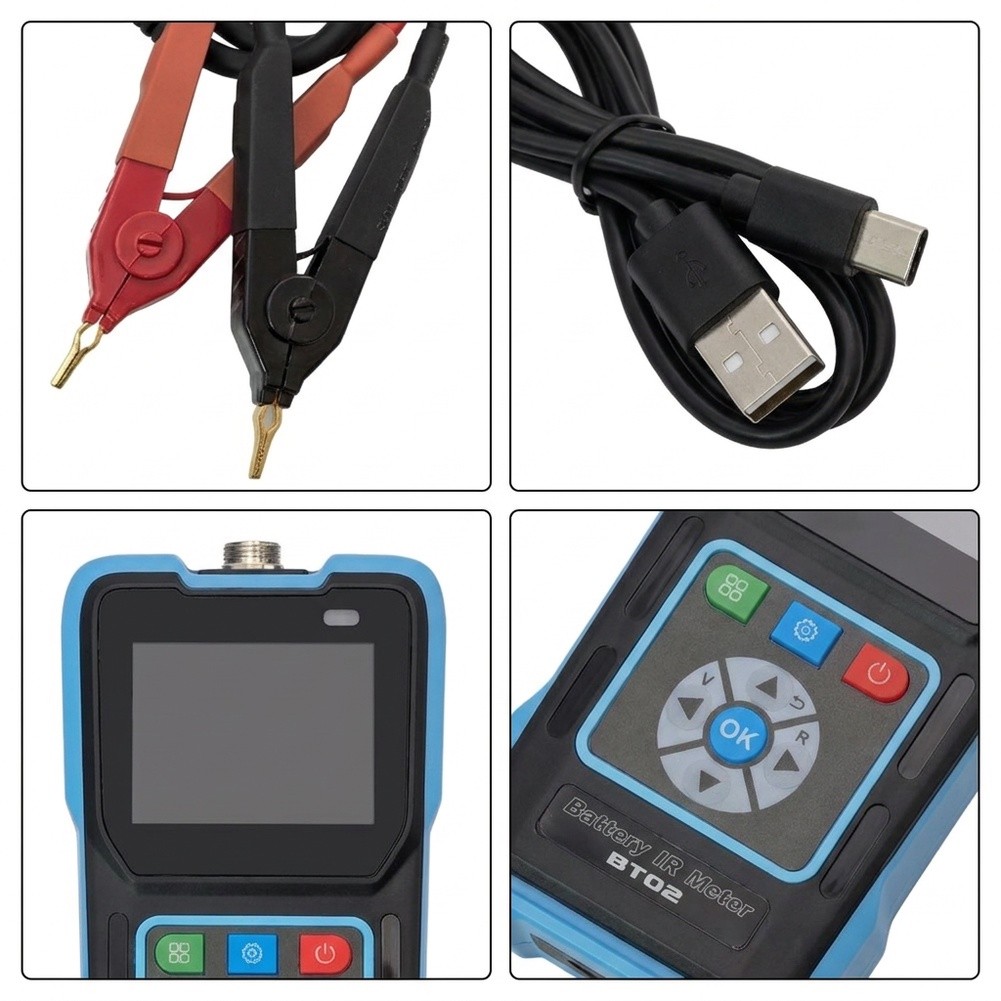 BT02 เครื่องทดสอบความต้านทานภา - Battery Internal Resistance Tester Four Wire บทวิจารณ์และราคา