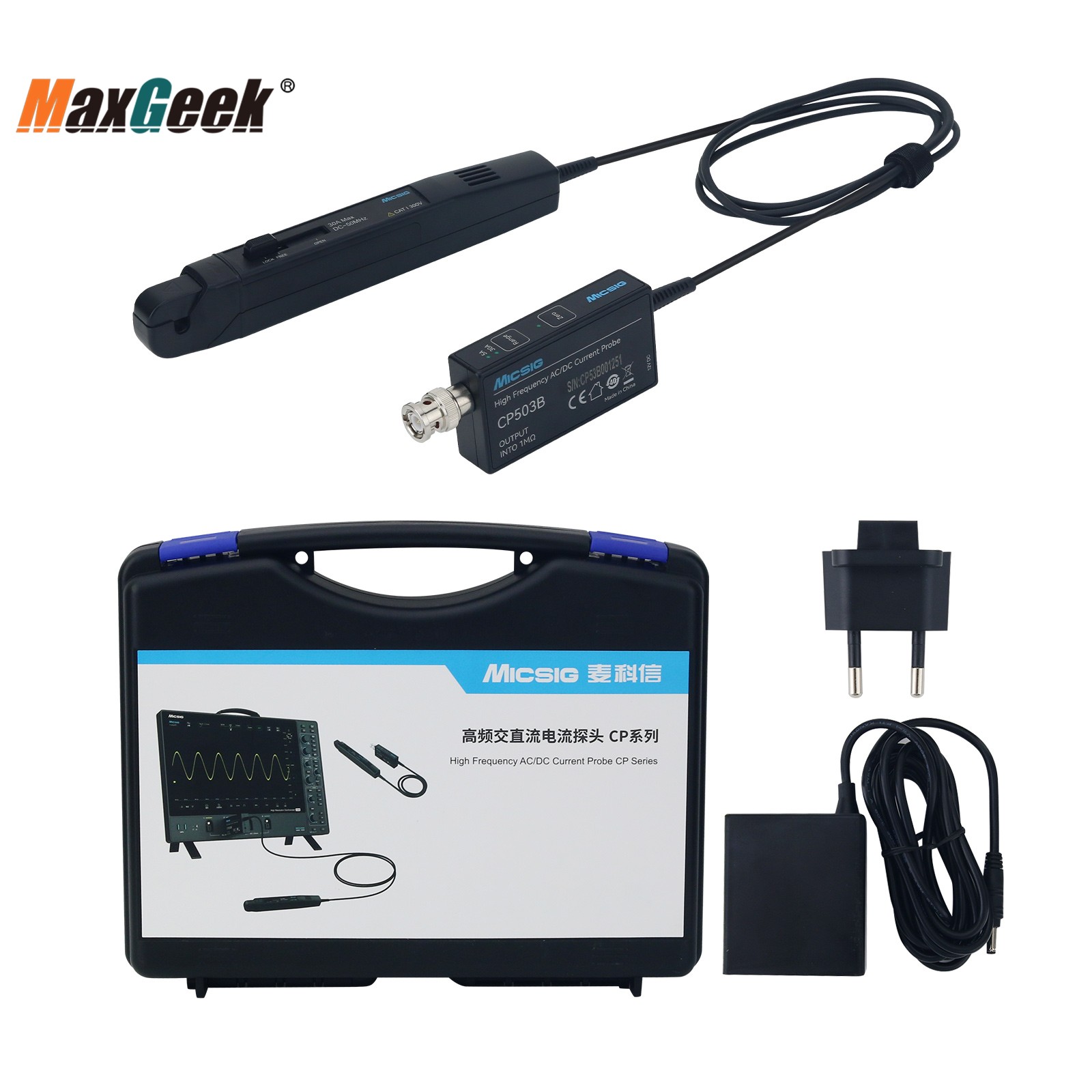 Micsig สูงความถี่ CP503B CP100 - Current Probe Ac Dc 50Mhz Oscilloscope บทวิจารณ์และราคา